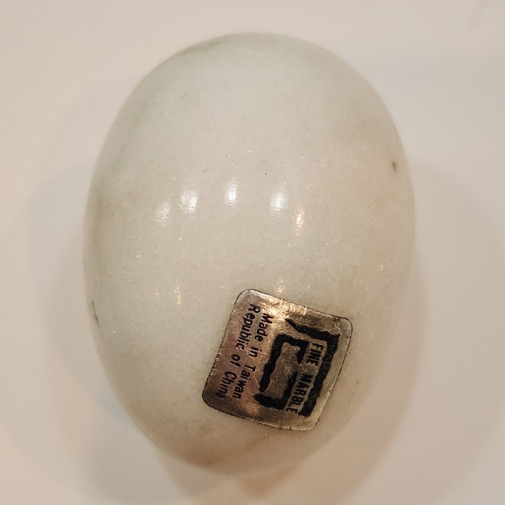 Vintage Marble Alabaster Decorative Stone Eggs Lot Of 5 - Picture 9 of 9